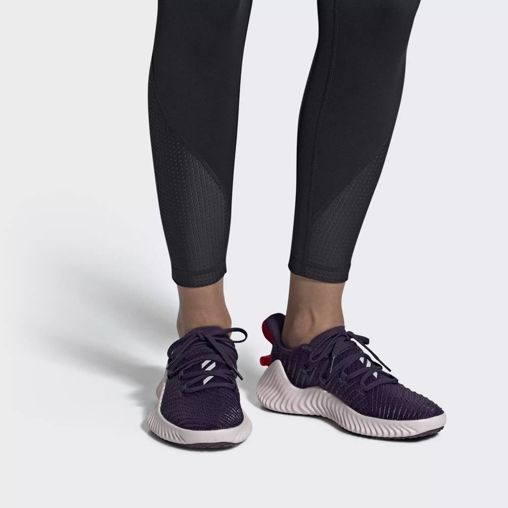 Adidas Alphabounce Deportivos Morados Para Mujer (MX-13508)